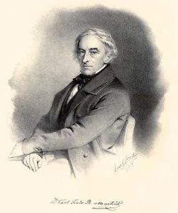 An engraved portrait of Carl Friedrich Philipp von Martius