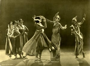 A sepia tone photograph of one of the ballet's performances. 